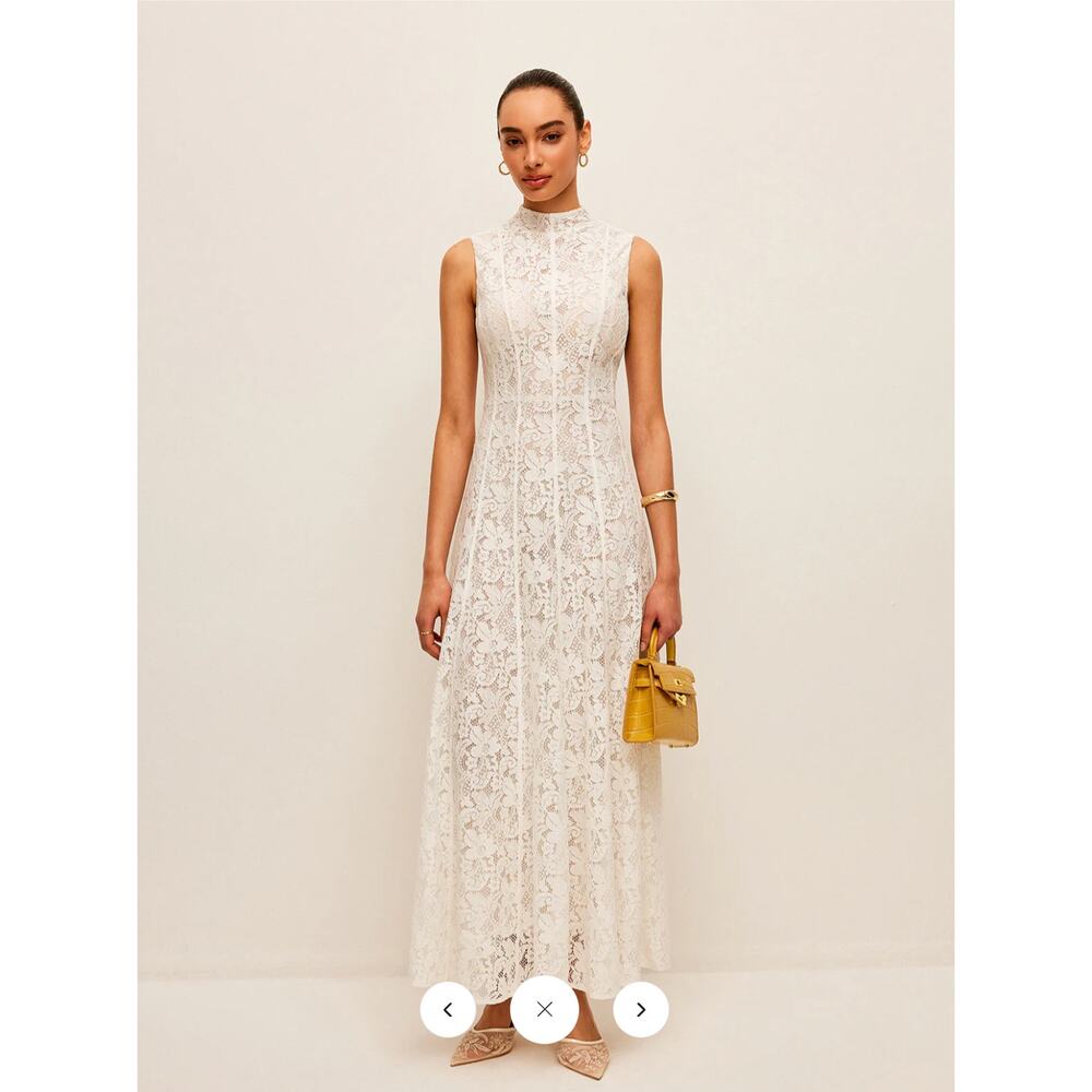 NWT Commense Semi-Sheer Lace Dress Sz S - Picture 6 of 6
